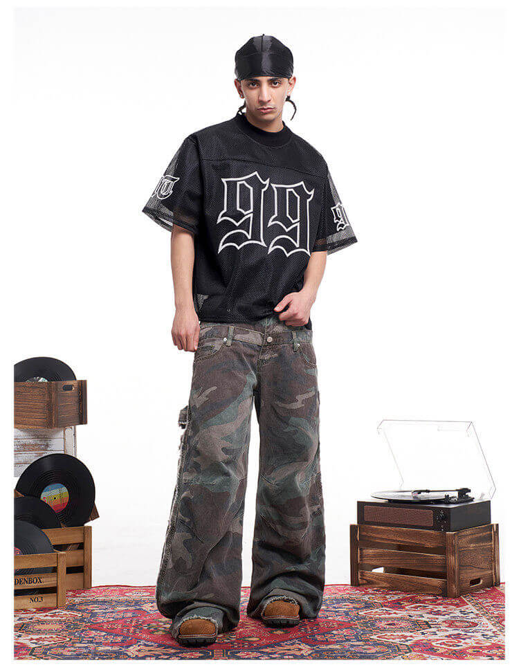 F3F Select 99 Cross Print Mesh Short Sleeve Jersey