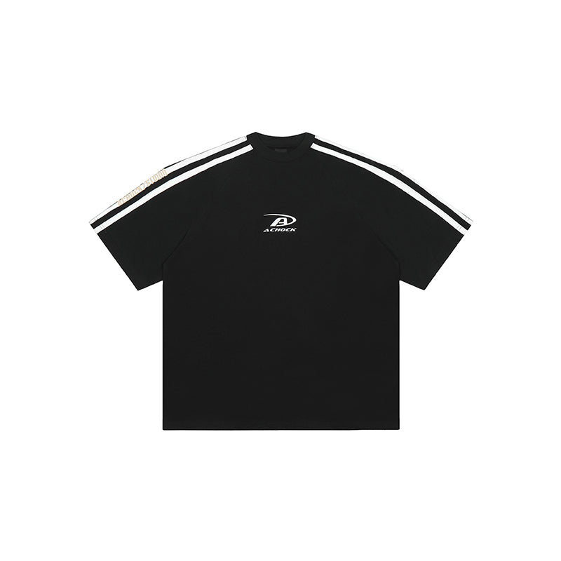 Achock Stripes Logo Printed Tee