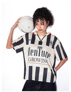 F3F Select Parody Striped Short Sleeve Soccer Jersey