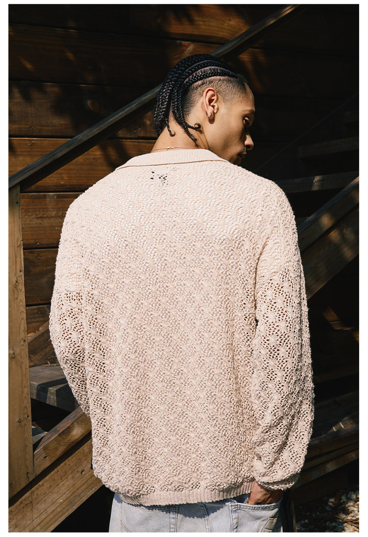 Remedy Mesh Polo Knit Sweater