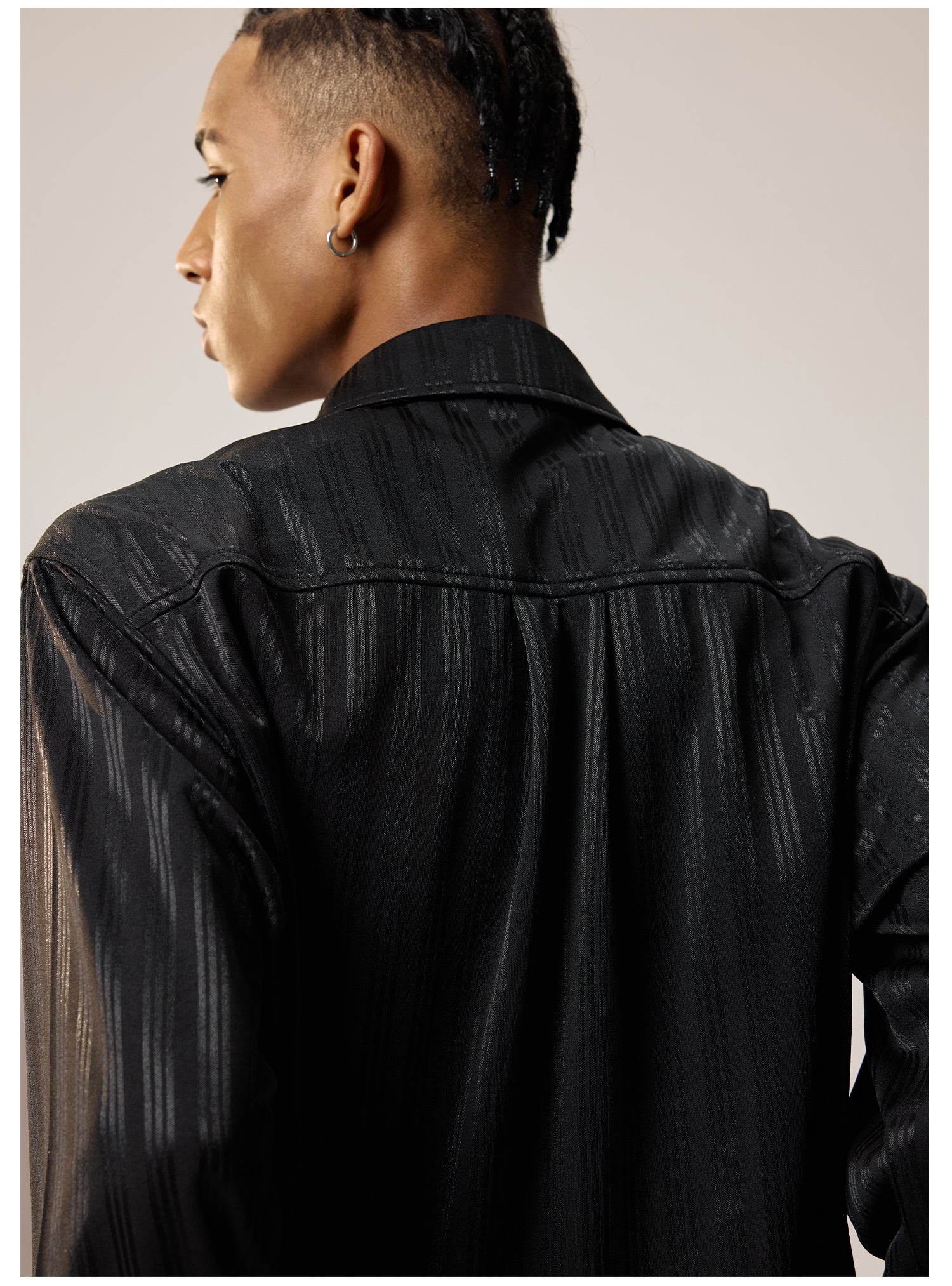Remedy Silk Striped Long Sleeve Shirt