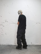 UNDERWATER Ruined Mesh Distressed Layered Tee