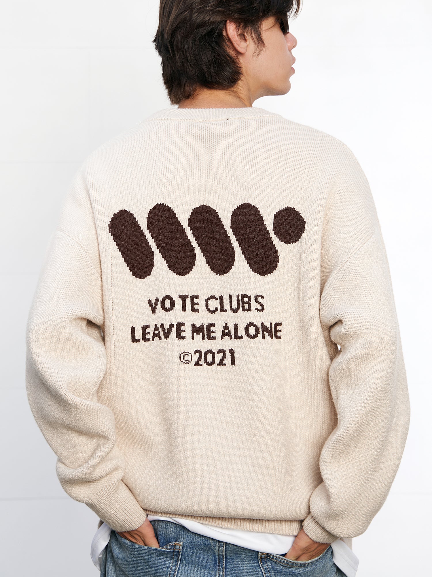 VOTE Color Clashing Knit Sweater