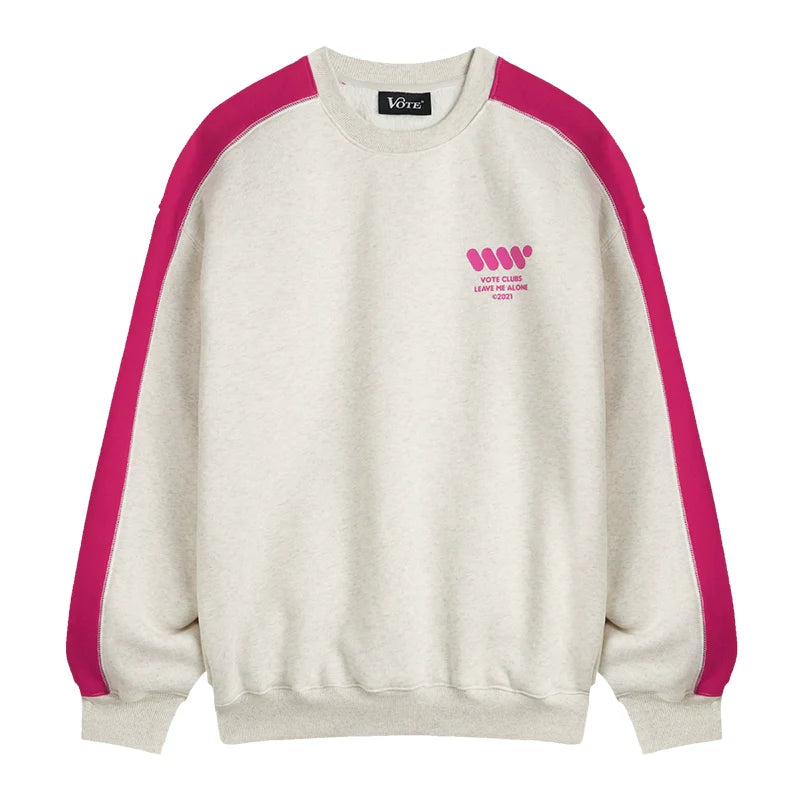 VOTE VVVVOTE Color Blocked Striped Sweatshirt