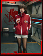 MEDM x EVA Line Art Body Contrast Color Track Jacket