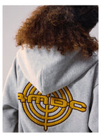 Remedy Terry Embroidery Zip Up Hoodie