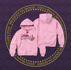 MEDM × JOJO Accent Drawstring Print Hoodie