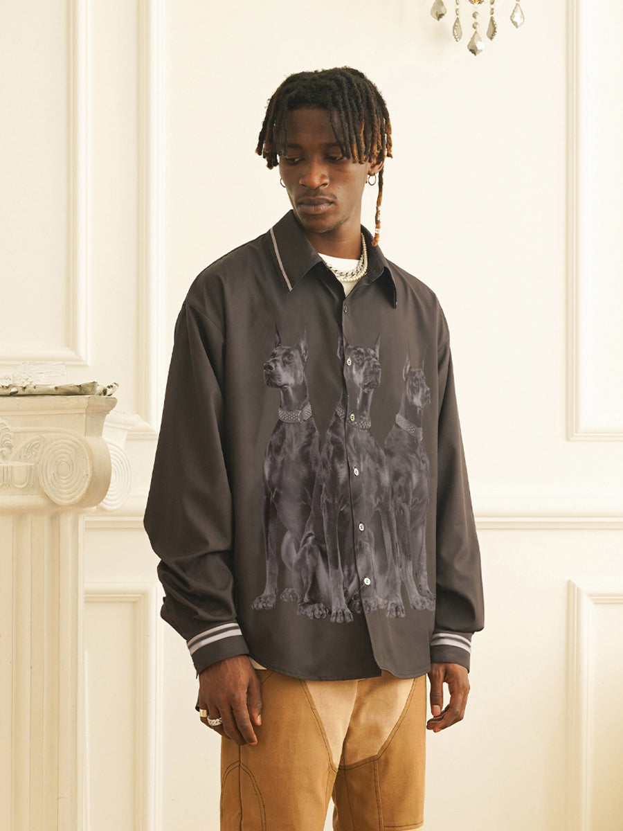 EMPTY REFERENCE Doberman Long Sleeve Shirt