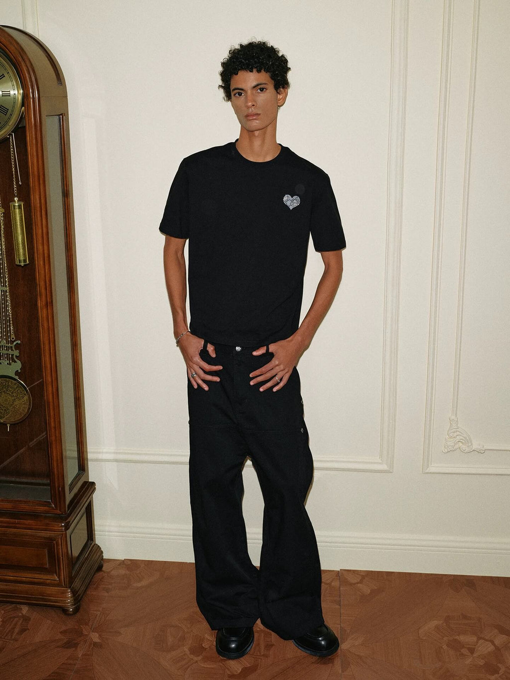 YADcrew Deconstructed Drop Crotch Loose Fit Wide Leg Work Pants