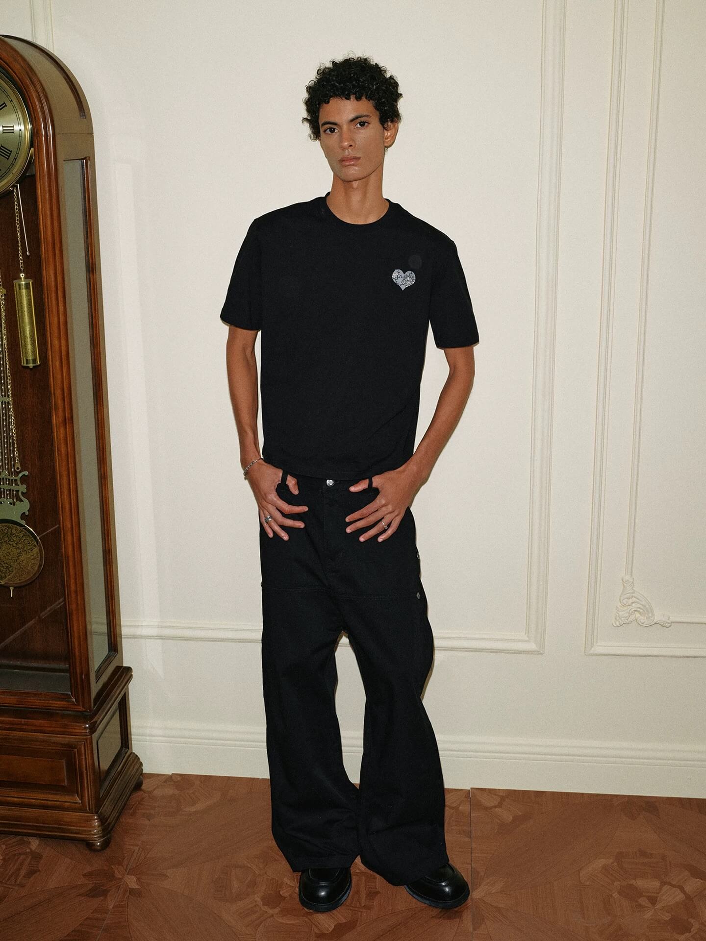 YADcrew Deconstructed Drop Crotch Loose Fit Wide Leg Work Pants