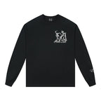 MEDM Big M Butterfly Vine Embroidered Long Sleeve Tee