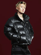 Remedy Cracked Design Puffer Jacket