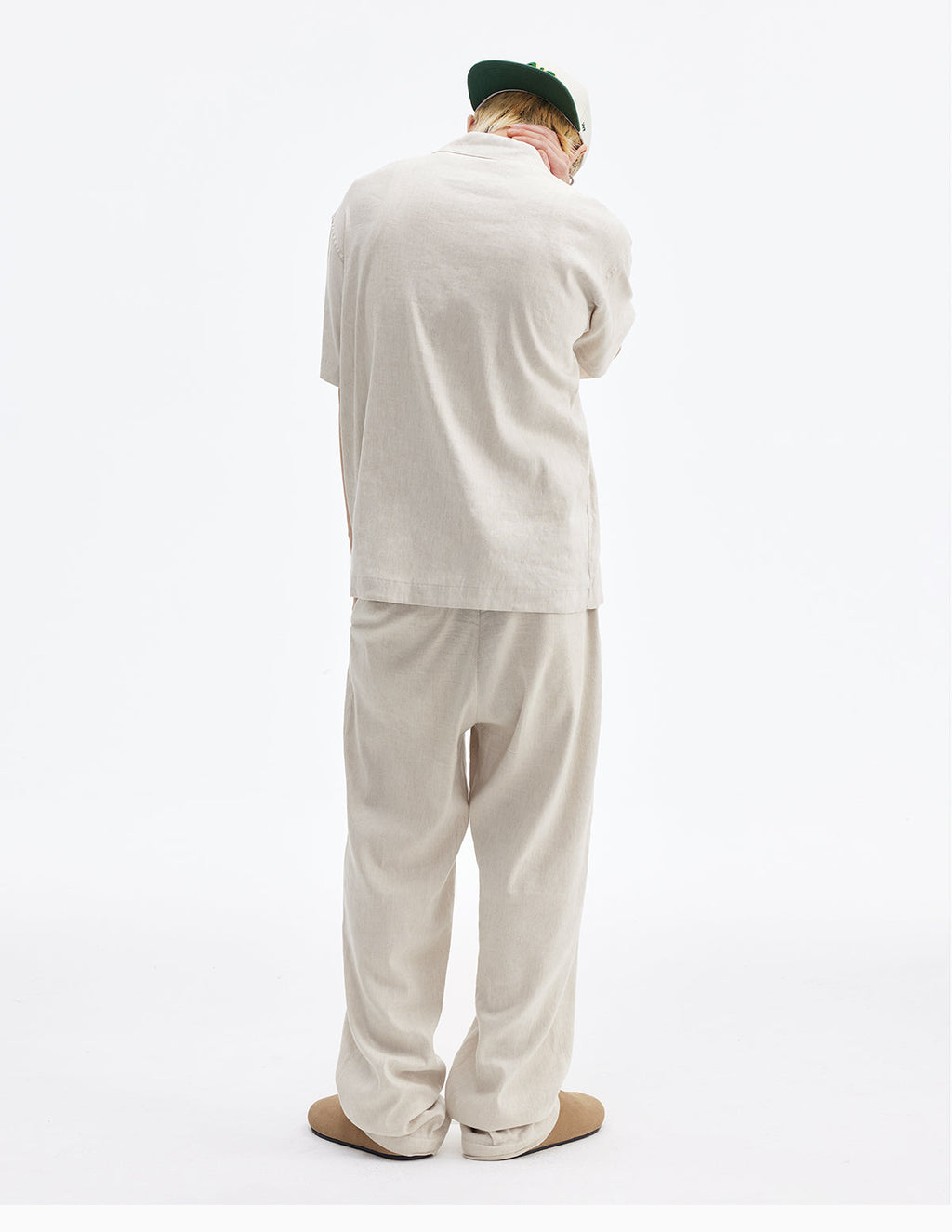 MEDM Linen Cuban Collar Shirt