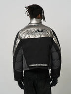 Harsh and Cruel Patchwork Embroidered Racing Down Jacket