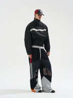 BLIND NO PLAN Reflective Stripes Short Jacket
