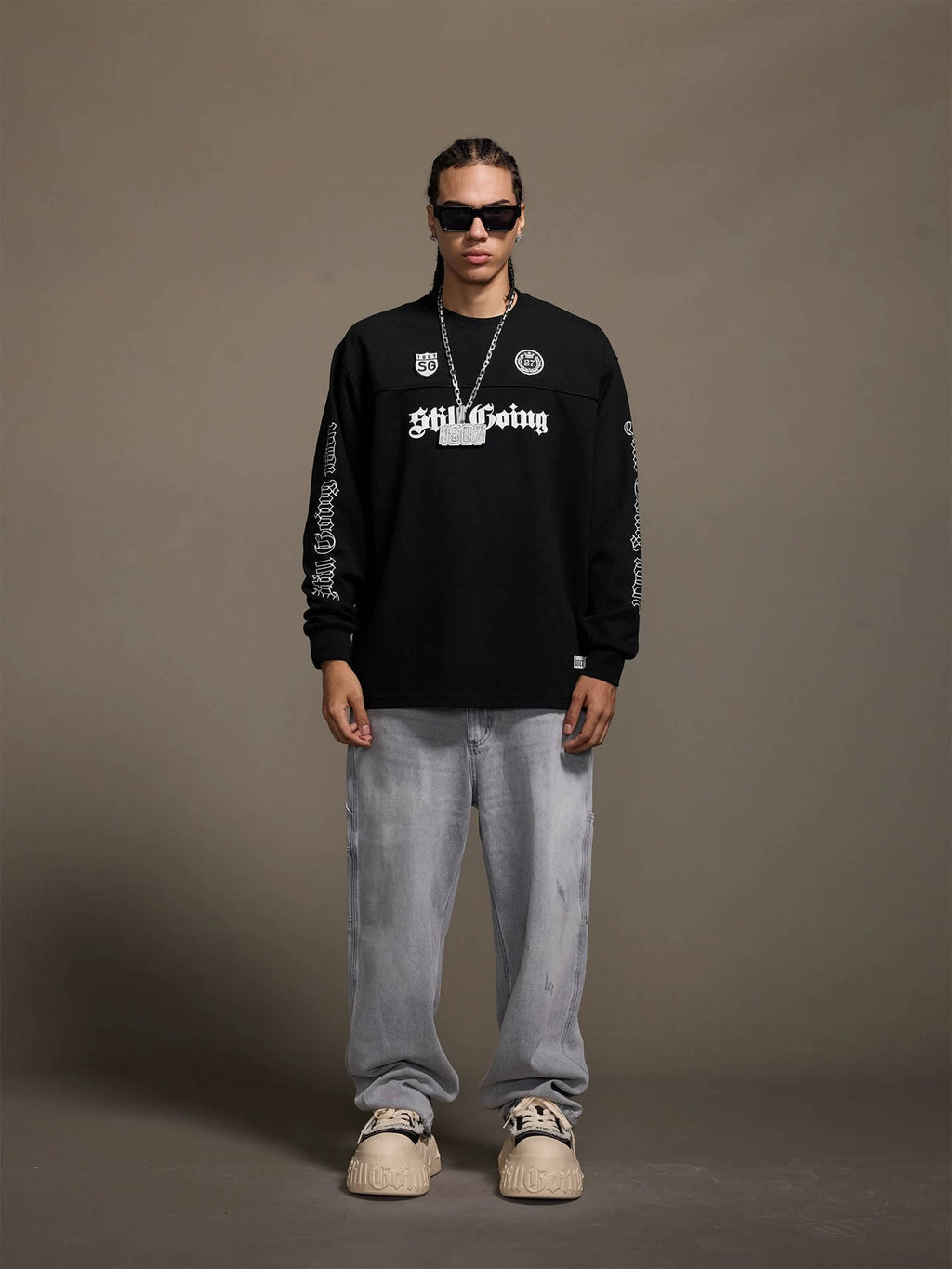 1807 Gothic Leather Patched Hockey Jersey Tee