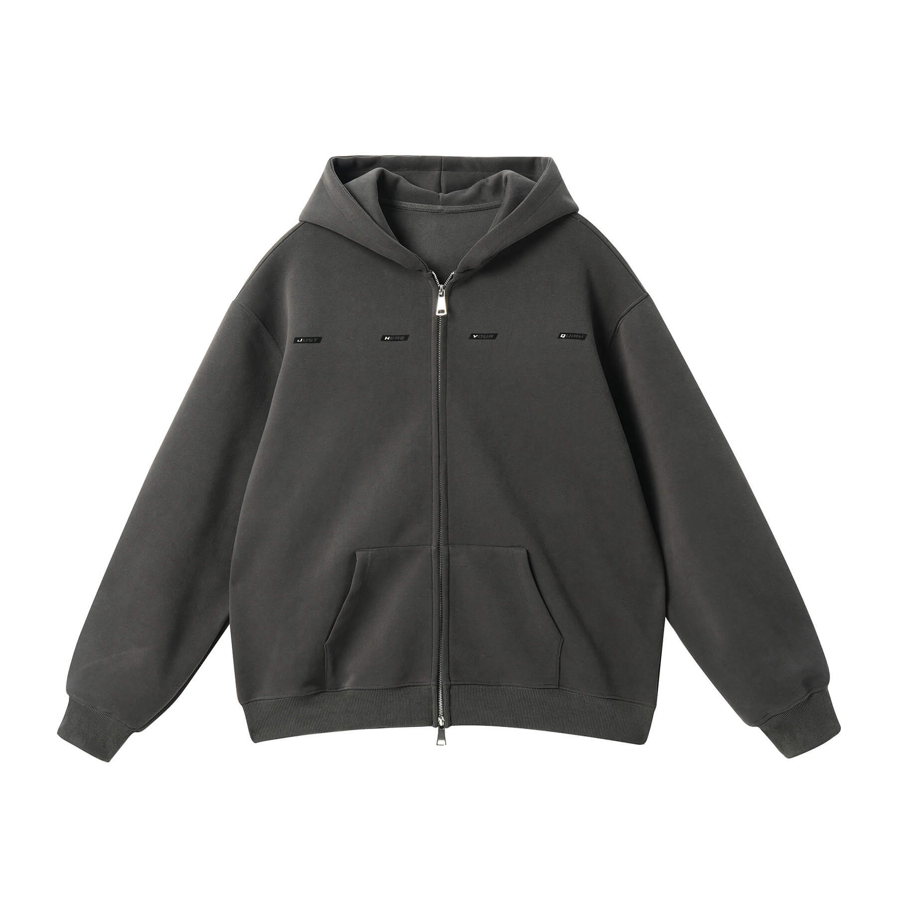 JHYQ Small Logo Double Zipper Hoodie