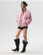 MEDM Crinkled Nylon MA-1 Bomber Jacket