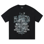 MEDM Sword and Rose Multicolor Diamond Tee