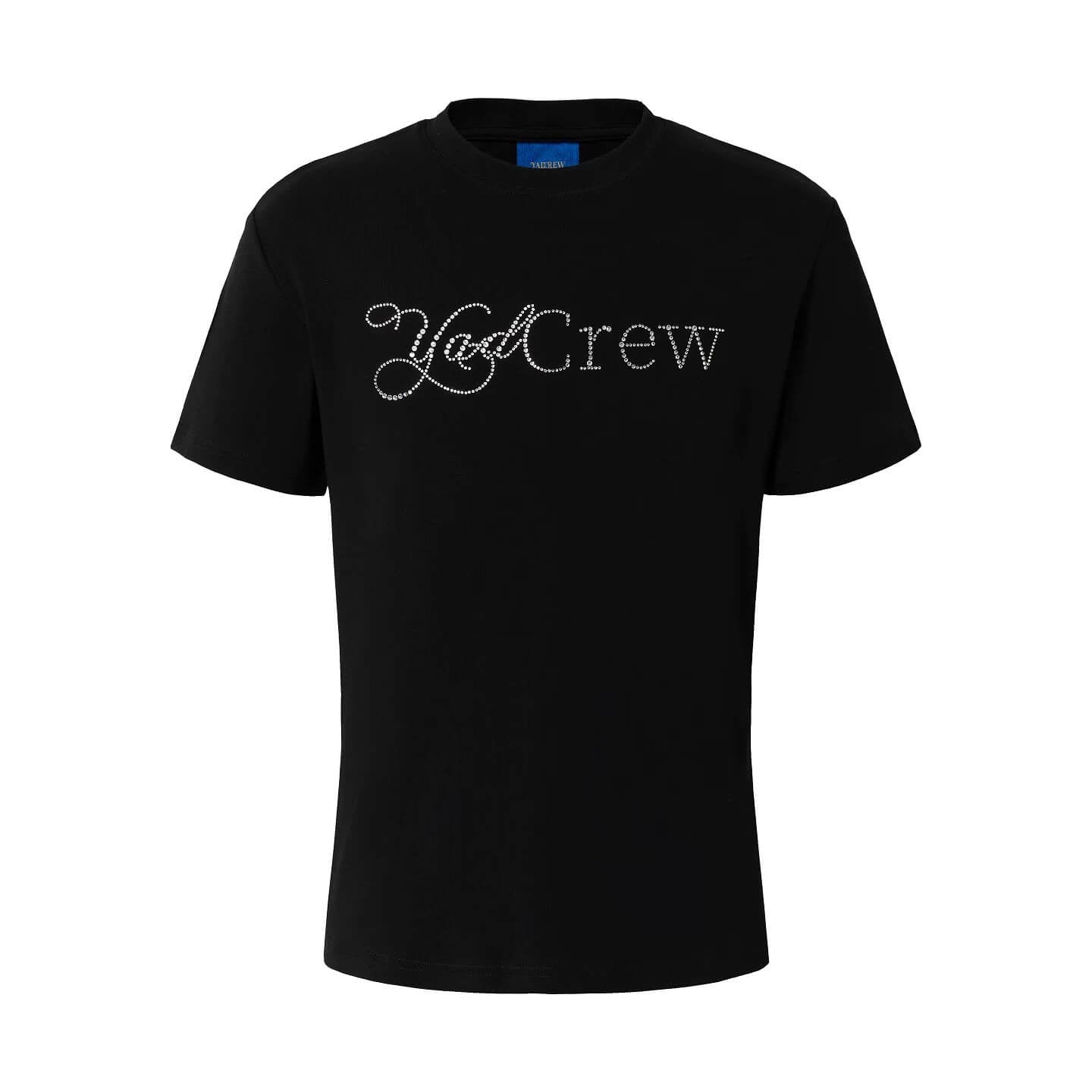 YADcrew Rhinestone Logo Slim Fit Tee