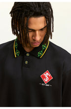 Small Town Kid Ethnic Pattern Jacquard Polo Shirt