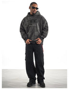 F3F Select Embroidered Faux Suede Hoodie