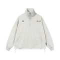 Harsh and Cruel Half Zip Stitched Pullover Sweatshirt