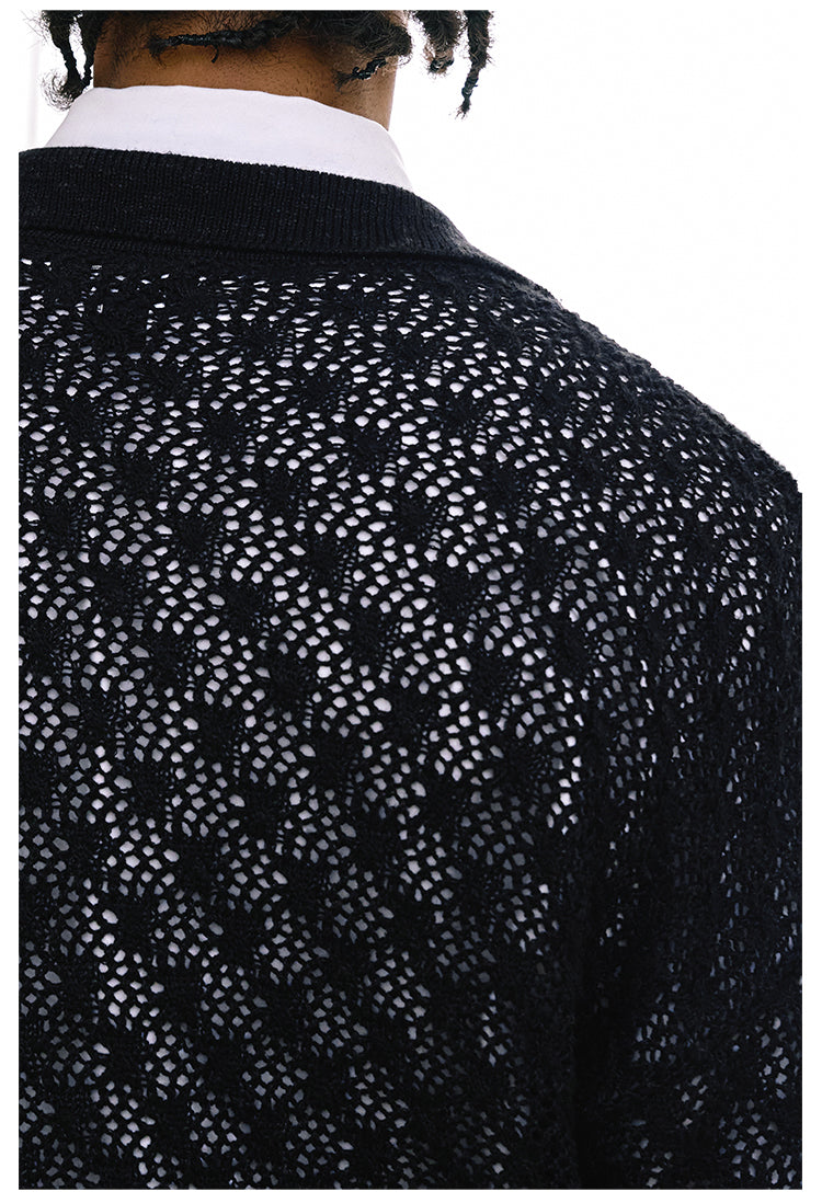 Remedy Mesh Polo Knit Sweater