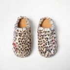 KARMANISTIC Leopard Fur Embroidered Slipper Clogs