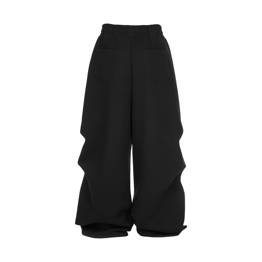 STEEPC Dimensional Cut Pleated Baggy Sweatpants