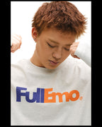 NOVACAM Vintage Playful Logo Long Sleeve Tee