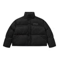Harsh and Cruel Embroidered Logo Stand Up Collar Down Jacket