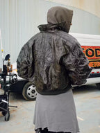 SOD Co. Wrinkled Custom Pleated MA-1 Bomber Jacket