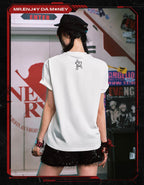 MEDM x EVA NEVER END Cute Character Music Note Graphic Tee