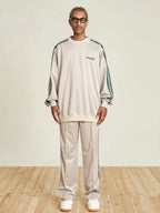 VOTE Striped Tracksuit Sweatshirt