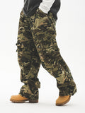 UNTILWERICH Military Camouflage Paratrooper Work Pants