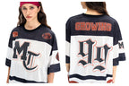 F3F Select Football Print Color Block Mesh Short Sleeve Jersey