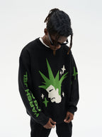 Harsh and Cruel Punk Head Knit Sweater