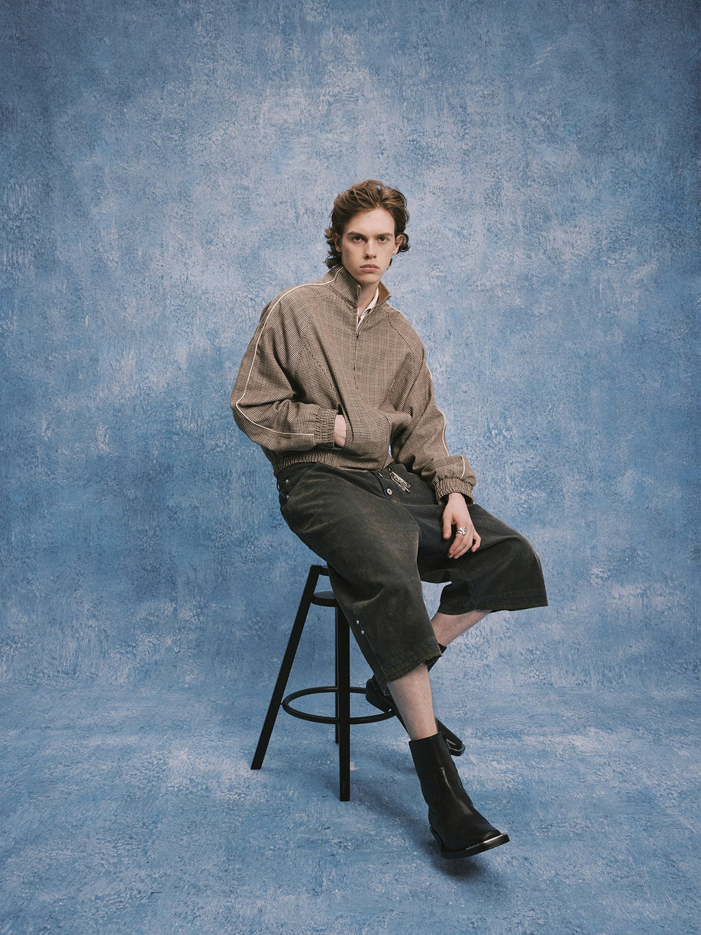 SOD Co. Houndstooth Wool Track Jacket