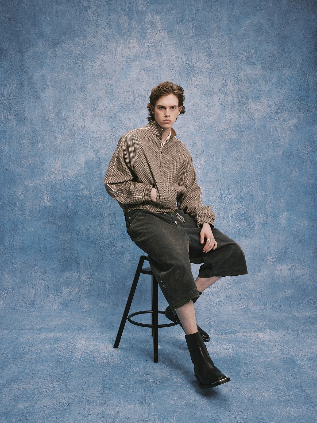 SOD Co. Houndstooth Wool Track Jacket