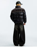 MEDM Ethnic Patchwork Puffer Jacket