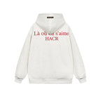 Harsh and Cruel Basic Logo Slogan HACR Embroidered Hoodie