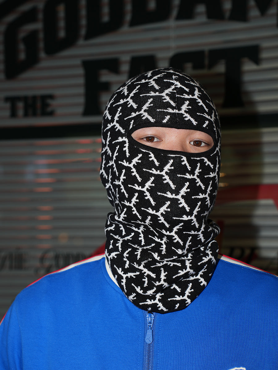 TGFCLUB All Over Logo Knit Face Mask