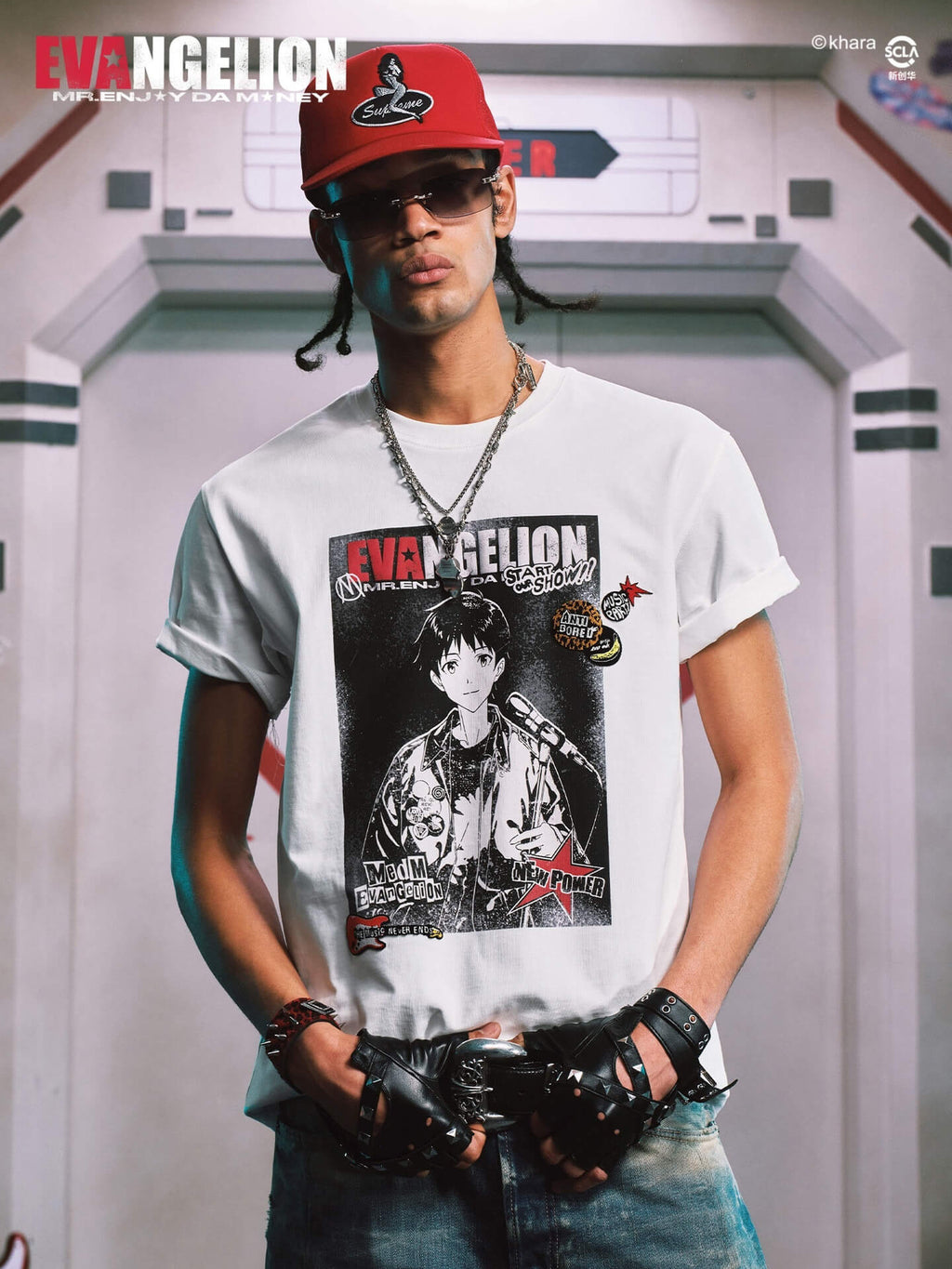 MEDM x EVA NEVER END Vintage Character Poster Print Tee