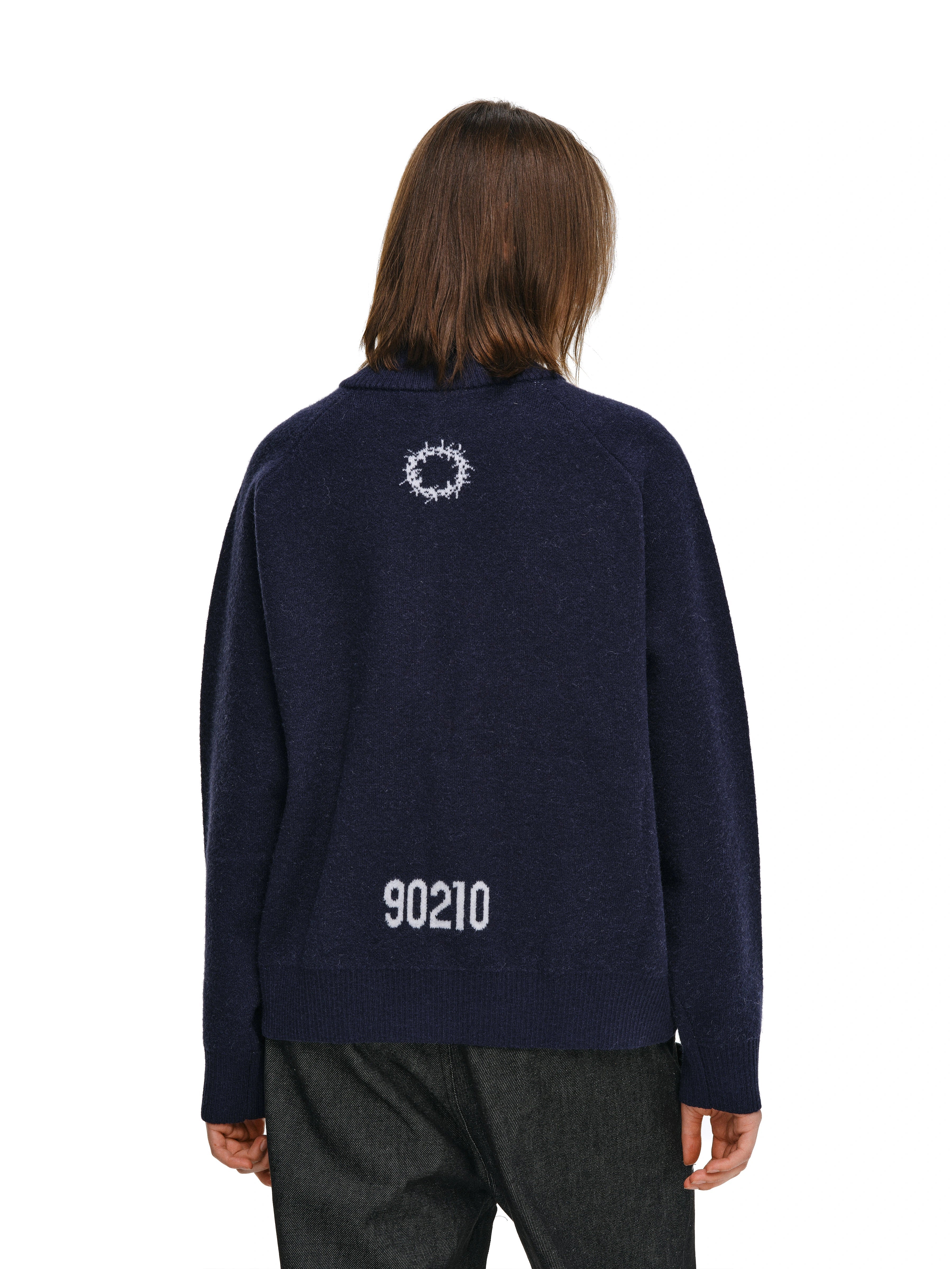 ANTIDOTE Logo Zip Knit Cardigan