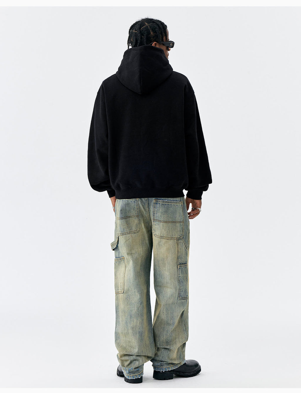 MEDM Leopard Faux Fur Layered Hoodie