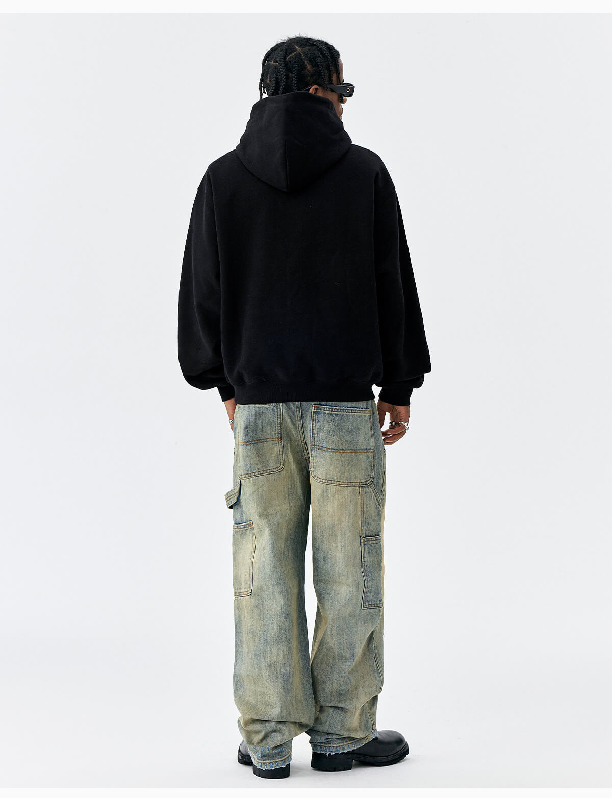 MEDM Leopard Faux Fur Layered Hoodie