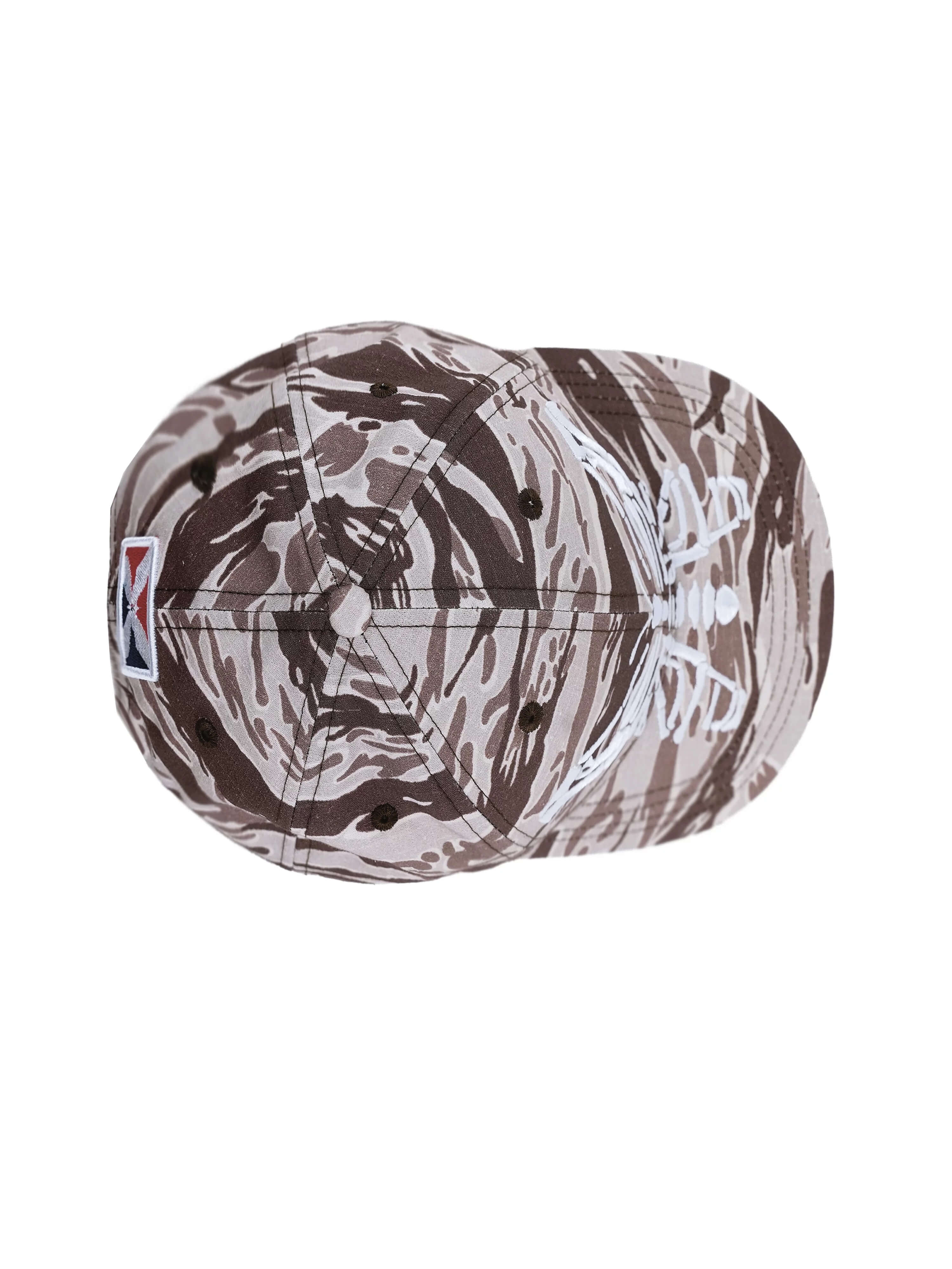 LIBERAFIT Skeleton Butterfly Embroidered Camo Racing Cap