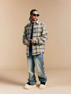 1807 Double Waist Deconstructed Washed Corduroy Jeans
