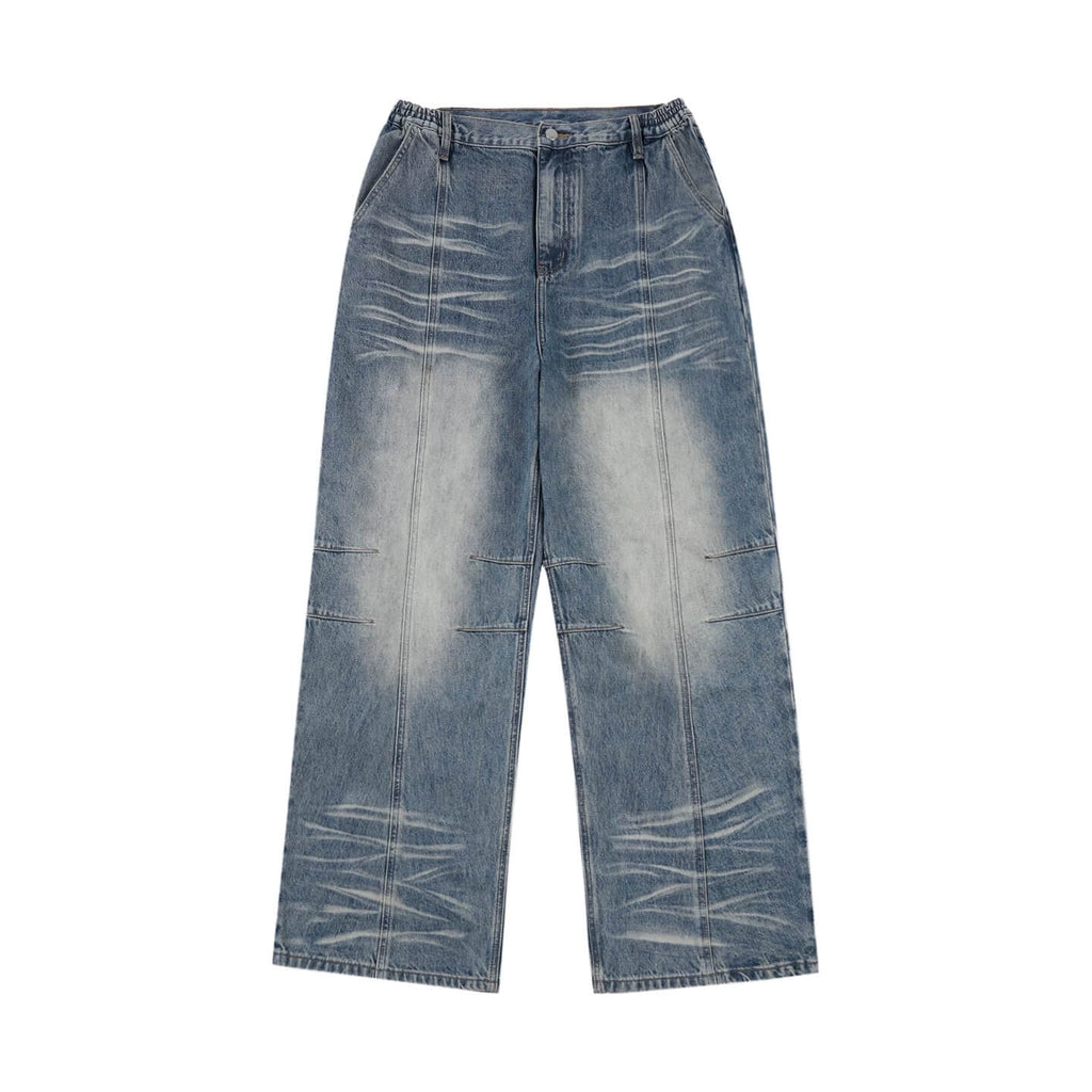 1807 Heavy Washed Whisker Center Stitch Jeans